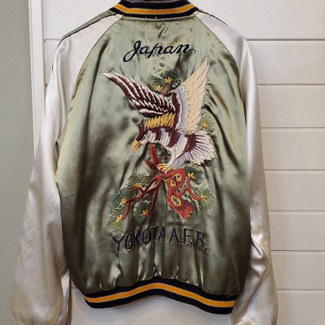 テーラー東洋 リバーシブル スカジャン 鷹 日本地図 舞妓 - メルカリ