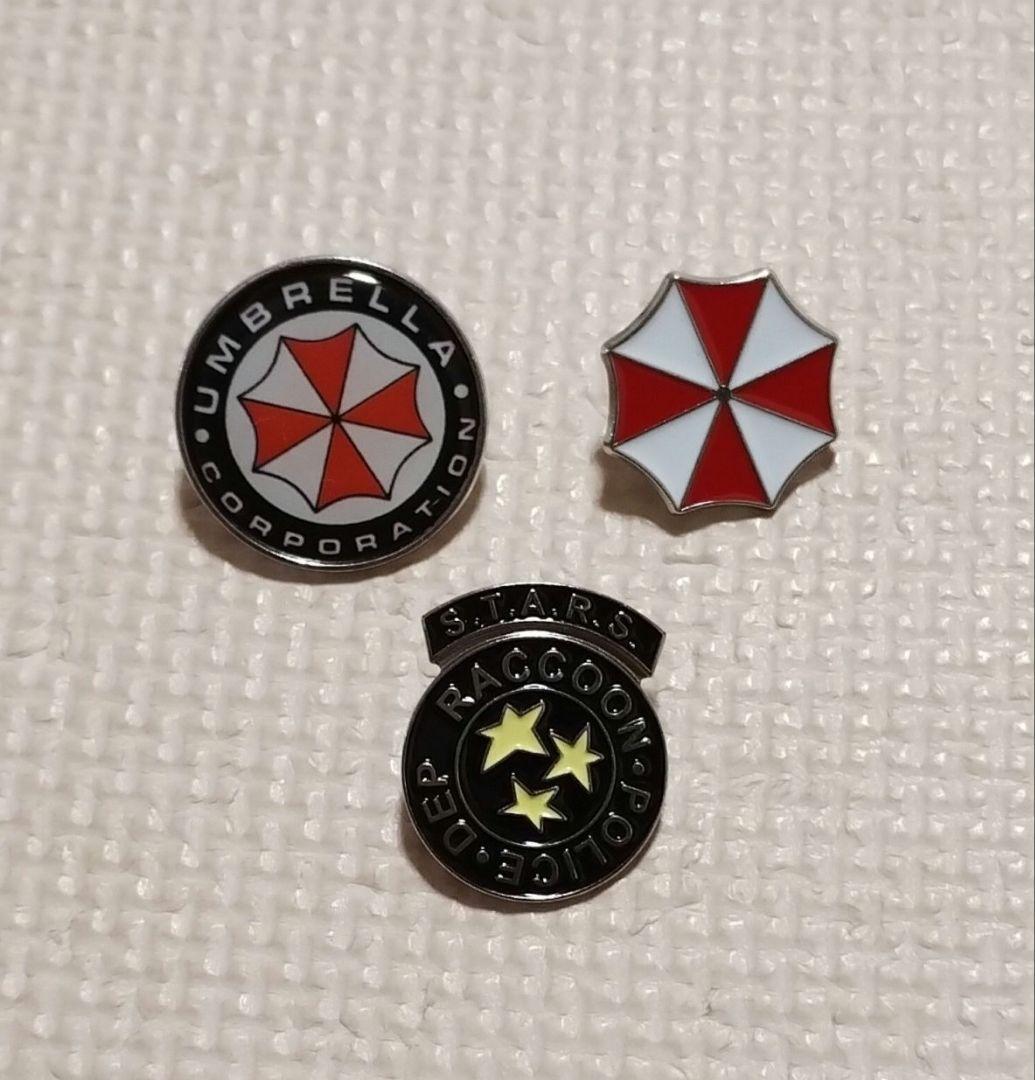 バイオハザード ピンバッジ3個セット ピンバッチラクーン - メルカリ