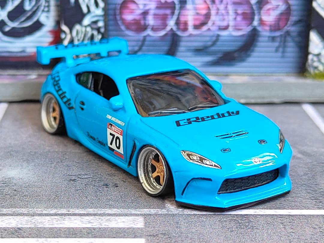 ホットウィールカスタム トヨタ GR86 ドリ車☆自作☆深リム☆トミカ