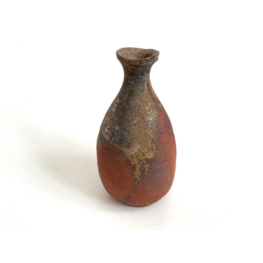 陶芸家　作家物　辻村塊　焼締徳利　酒器　共箱　辻村史朗