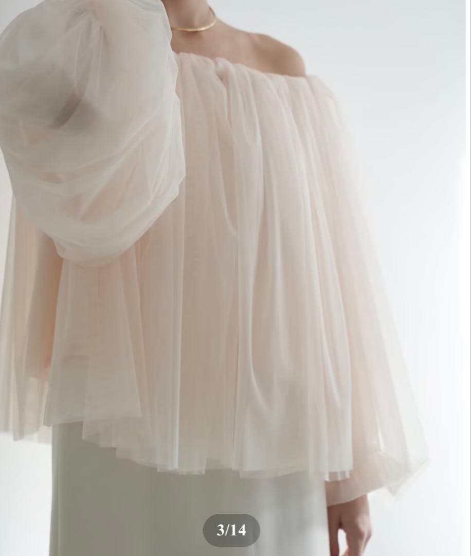 さくらこ様専用】acka tulle shirring blouse - メルカリ