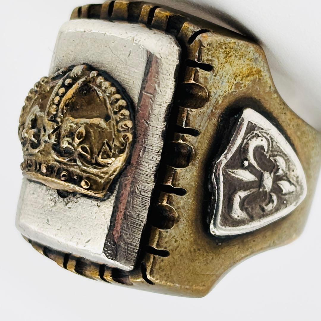 17号 HTC エイチティーシー メキシカンリング クラウンエンブレム ゴールド