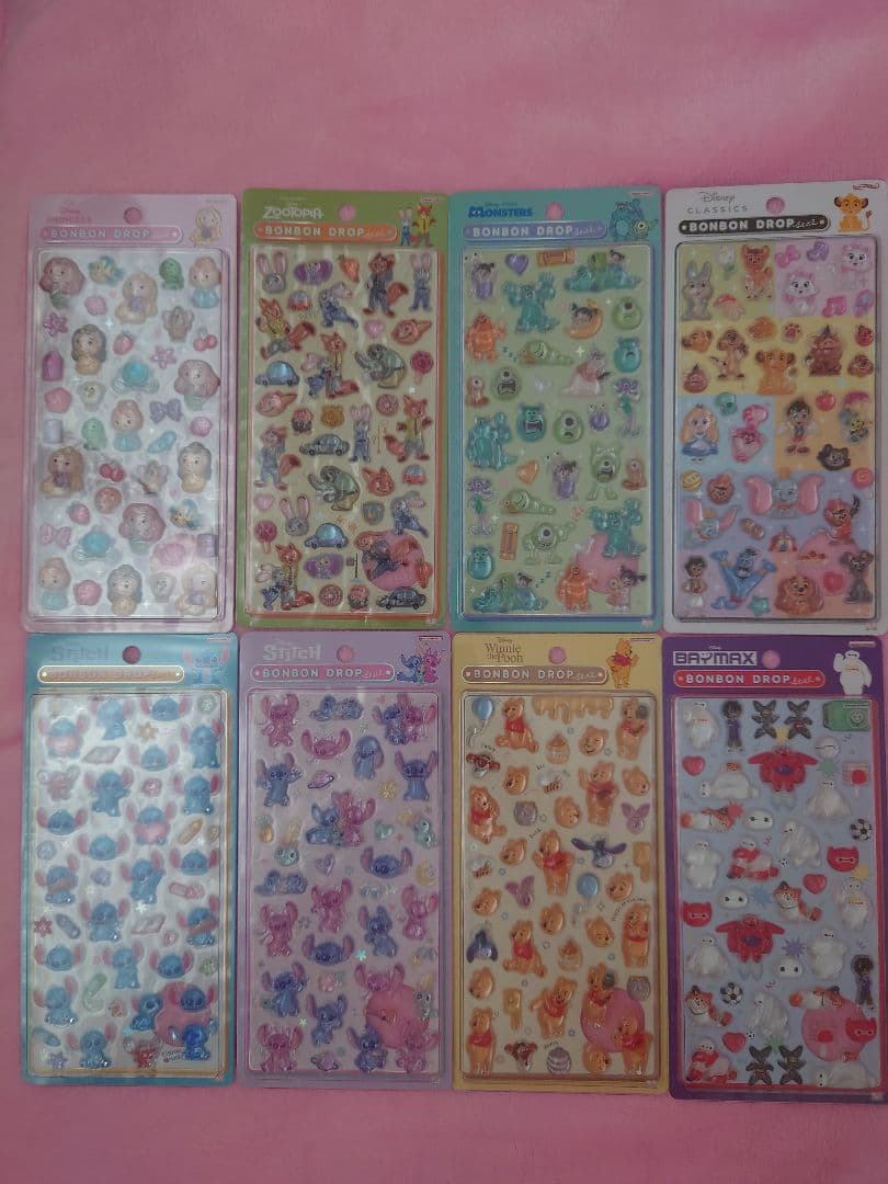 ボンボンドロップシール　正規品　ディズニー　8種セット