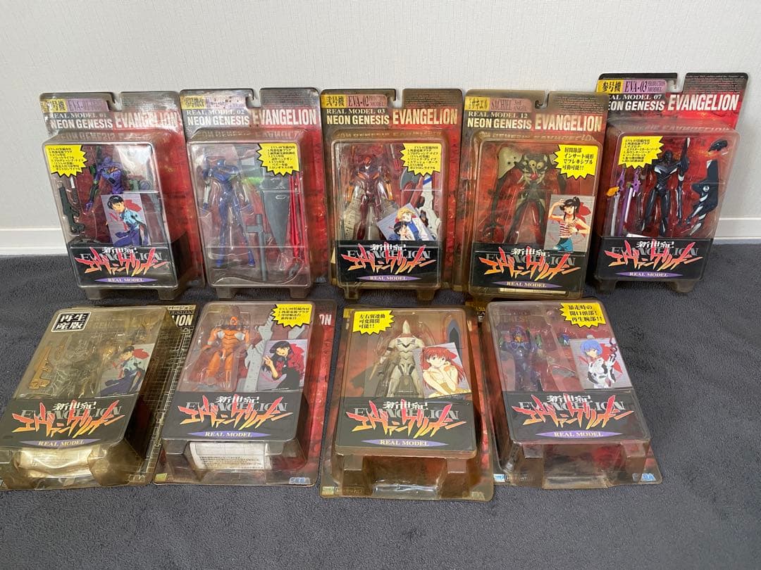 エヴァンゲリオン リアルモデル フィギュア　9セット セガ（SEGA） 『中古即納』{FIG} リアルモデルシリーズ 09