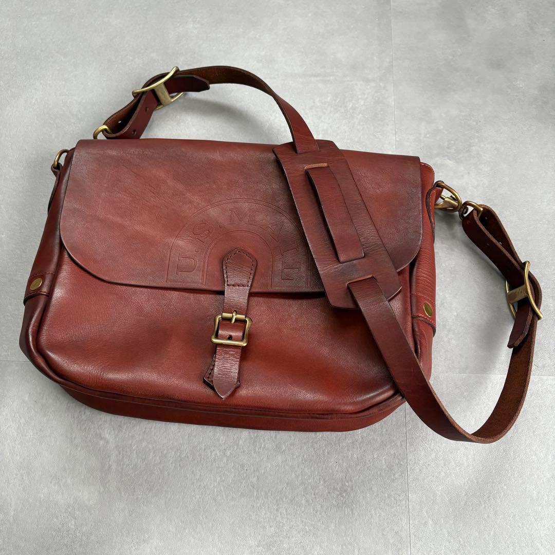 VASCO ヴァスコ ポストマンレザーショルダーバッグ 鞄 肩掛け ブラウン