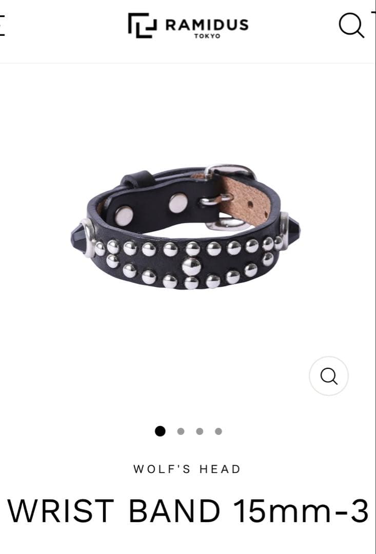 RAMIDUS WOLF'S HEAD リストバンド 15mm