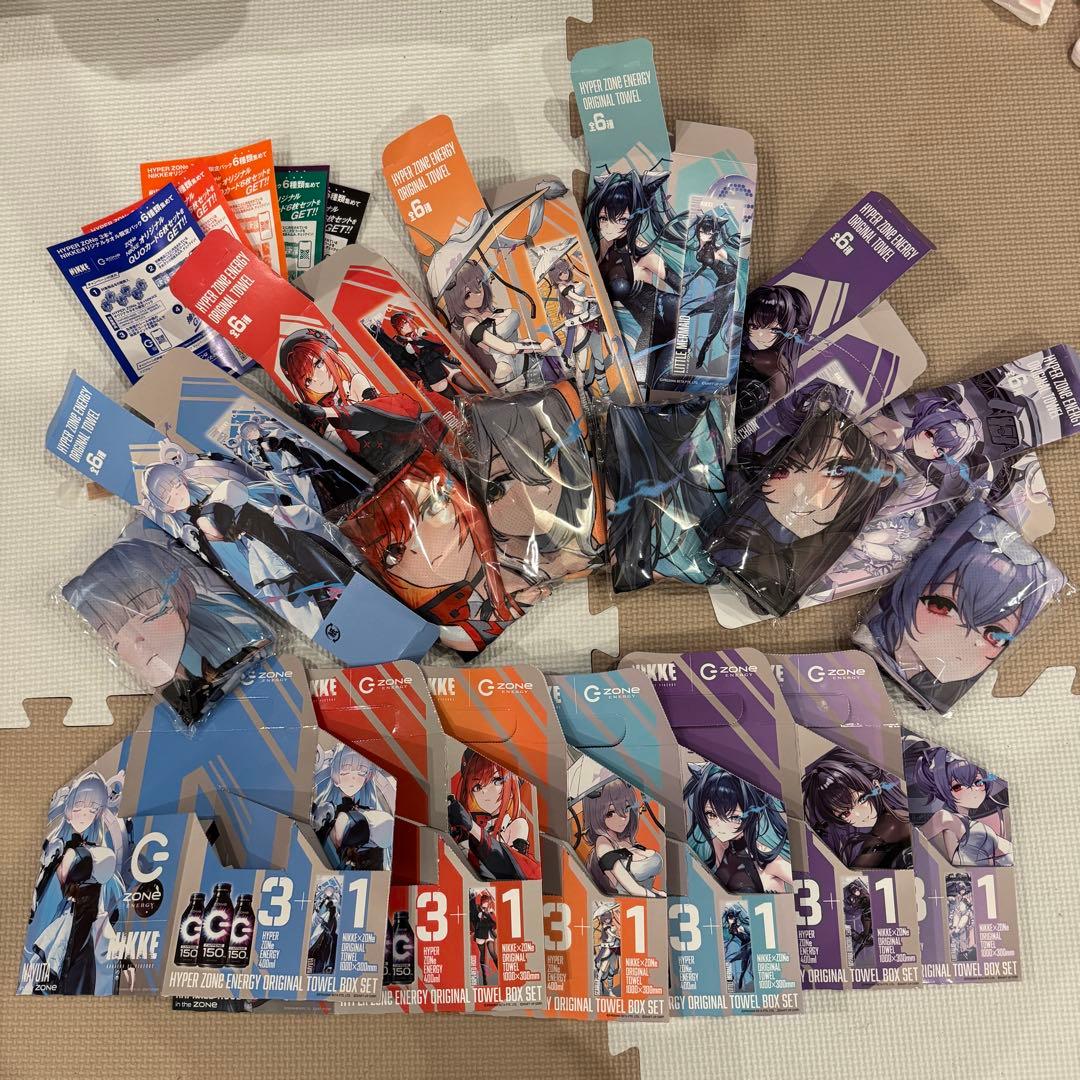 ZONeエナジー タオル6種コンプセット ドリンクなし NIKKE 勝利の女神