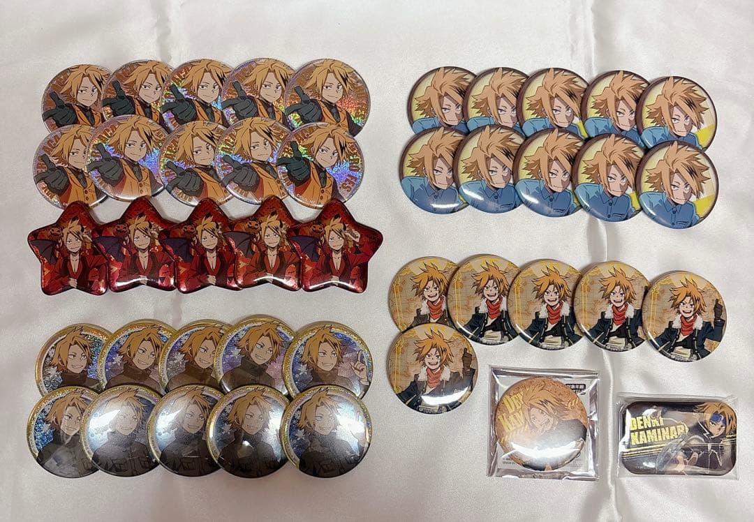《バラ売り可》 僕のヒーローアカデミア 上鳴電気 缶バッジ 33点 おまけ付き