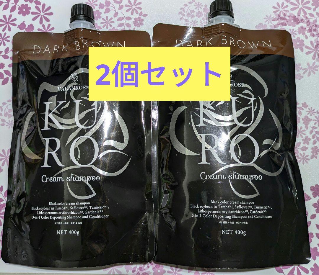 ダークブラウン カラーシャンプー 2個セット 400g