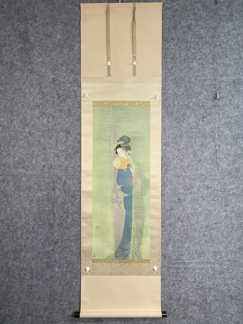 k*n様 上村松園【複製】『新蛍』限定84/200 共箱 美品