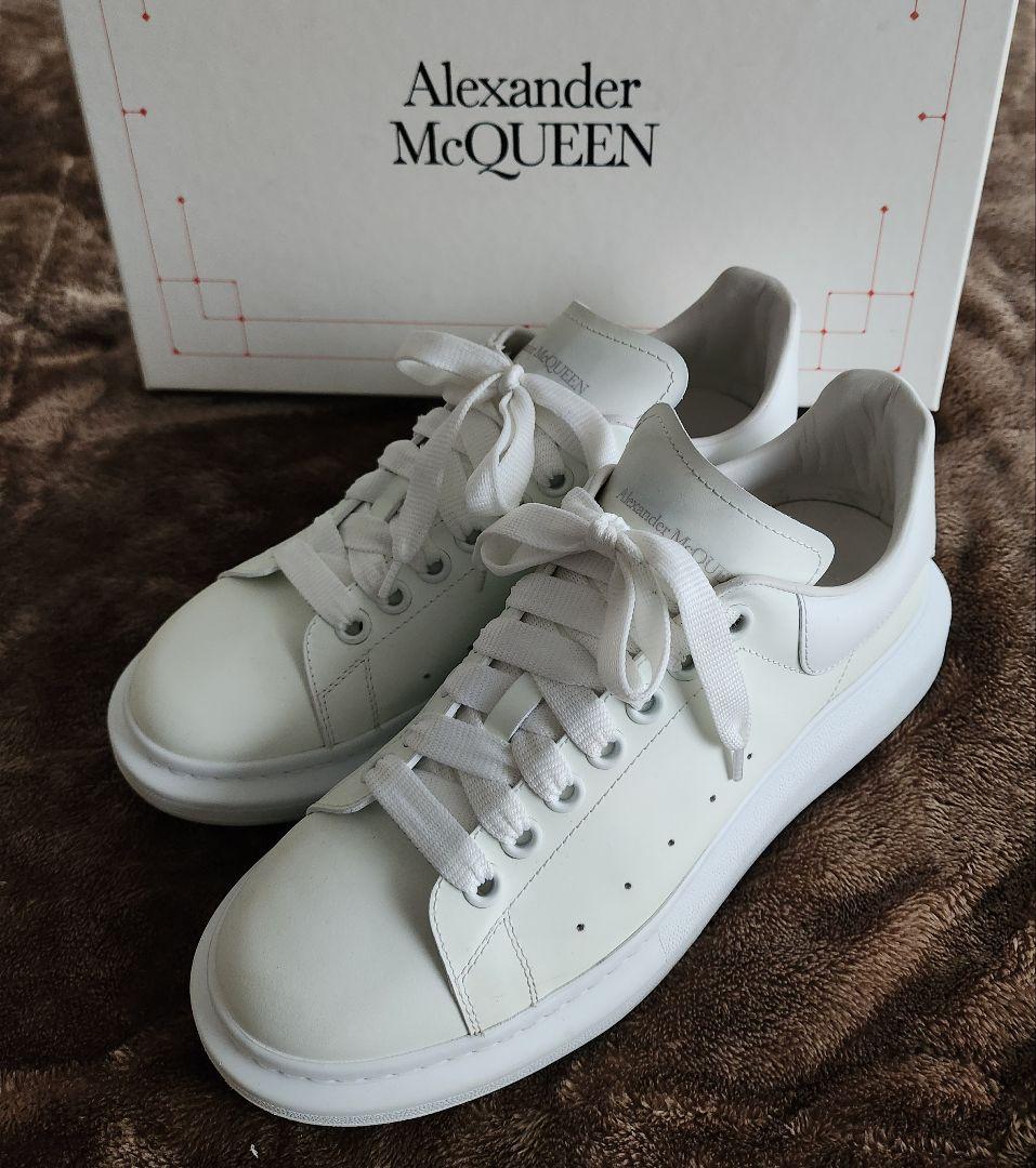 訳あり　Alexander McQueen 　レザースニーカー　41　2６cm