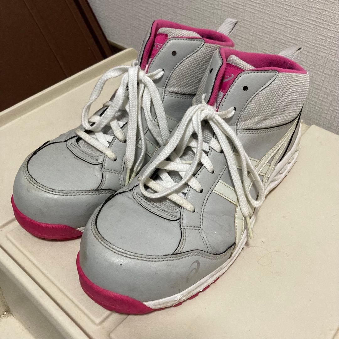 アシックス安全靴　FIS35L 27.0センチ　ライトグレー×ホワイト