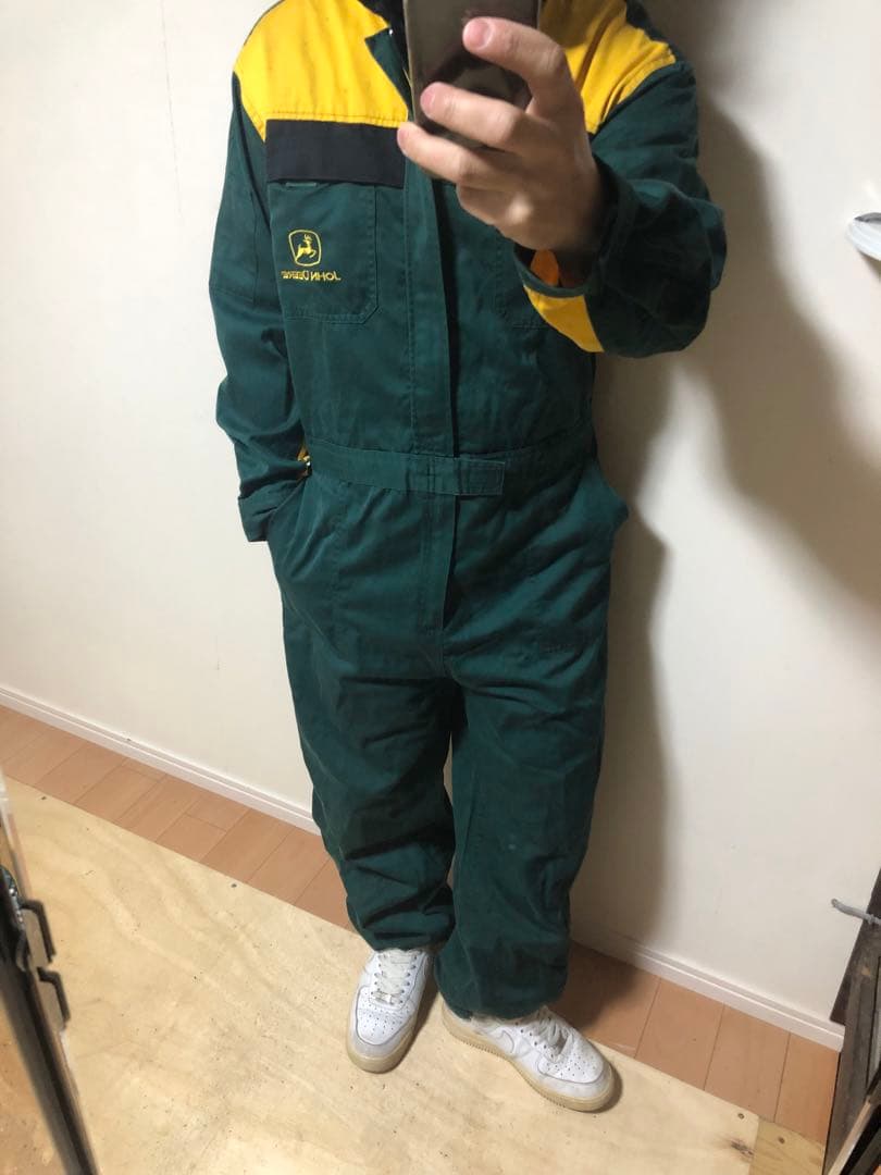 ジョンディア つなぎ 作業着 ツナギ 作業服 農作業 整備士