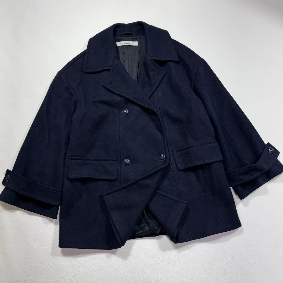 【23年モデル】intrend マックスマーラ 女優襟 ダブル コート 3L