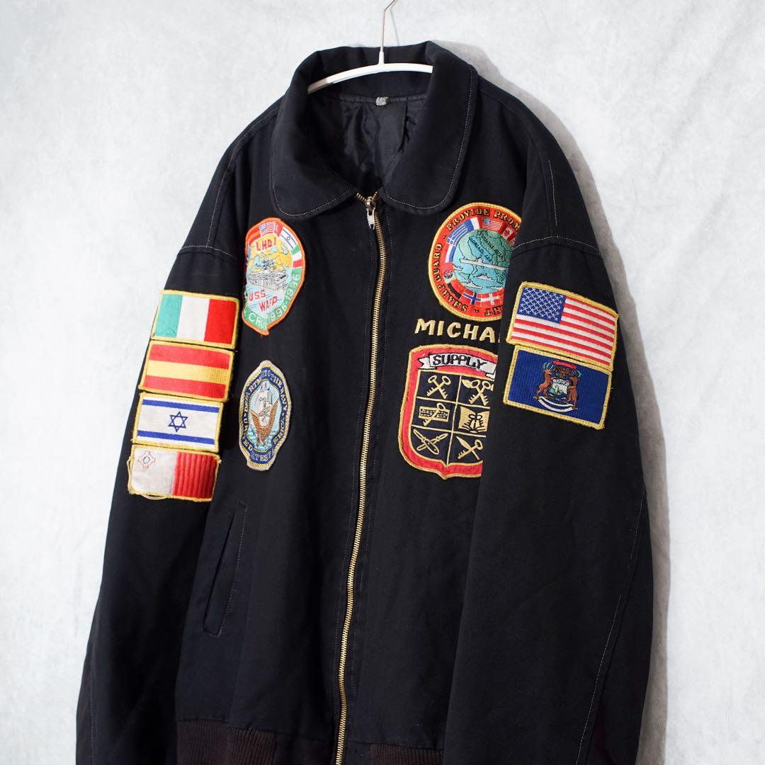 米軍ミリタリー90S U.S.NAVY 海軍 ツアージャケット USS