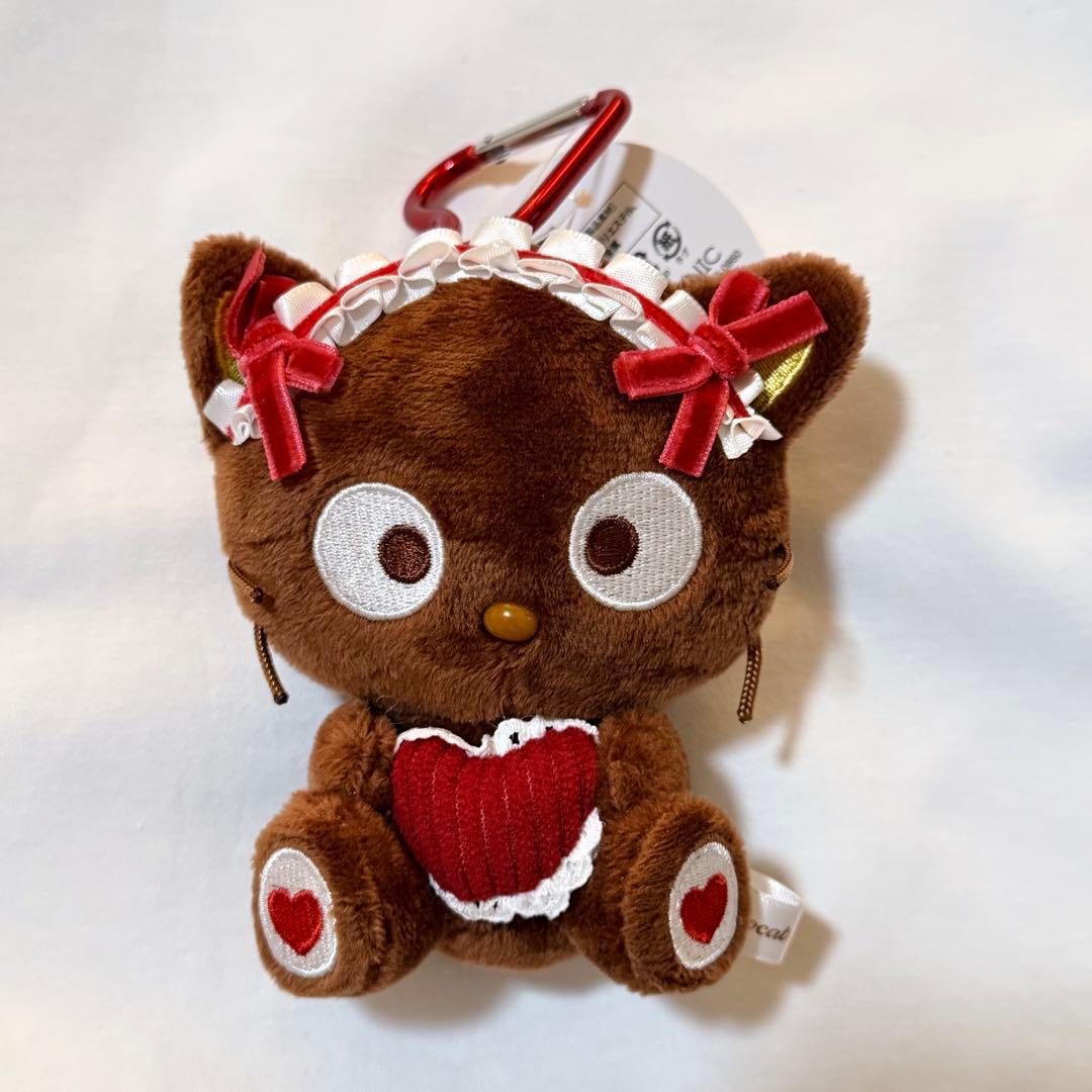 サンリオ チョコキャット カラビナ付きマスコット フリルハート SPINNS