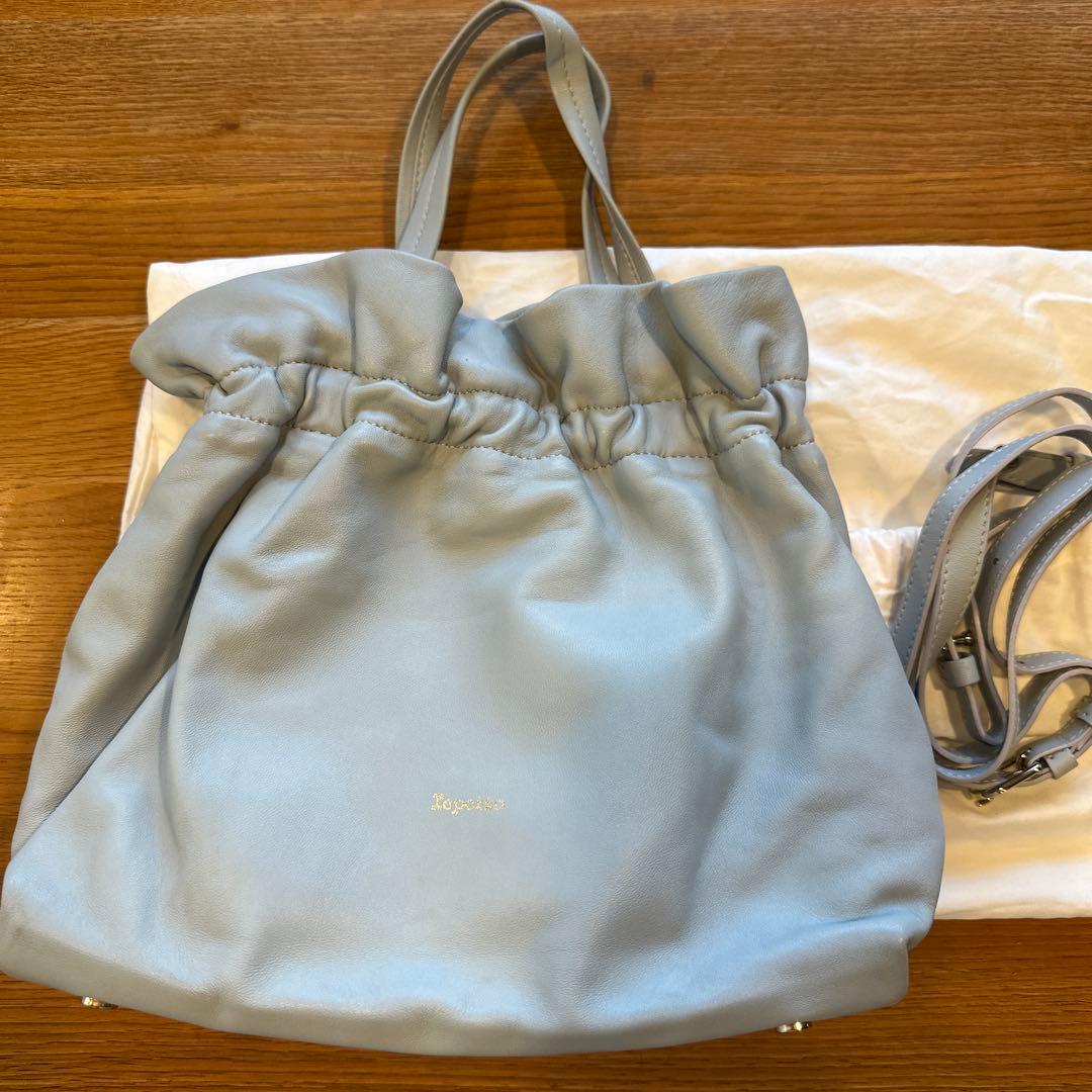 Repetto ライトブルー ハンドバッグ オレンド OLEND オレンド OLEND ONA SOFT BAG オナ ソフト バッグ
