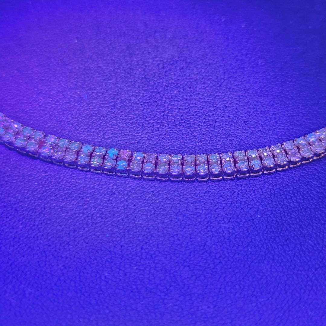 【美品】18K 3.1ct 天然ダイヤモンド テニスブレスレット 14.9g