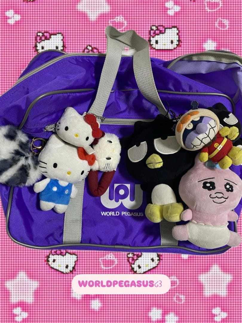 旧 ワッぺ スクバ パープル 紫 平成 キーホルダー付き お値下げ中