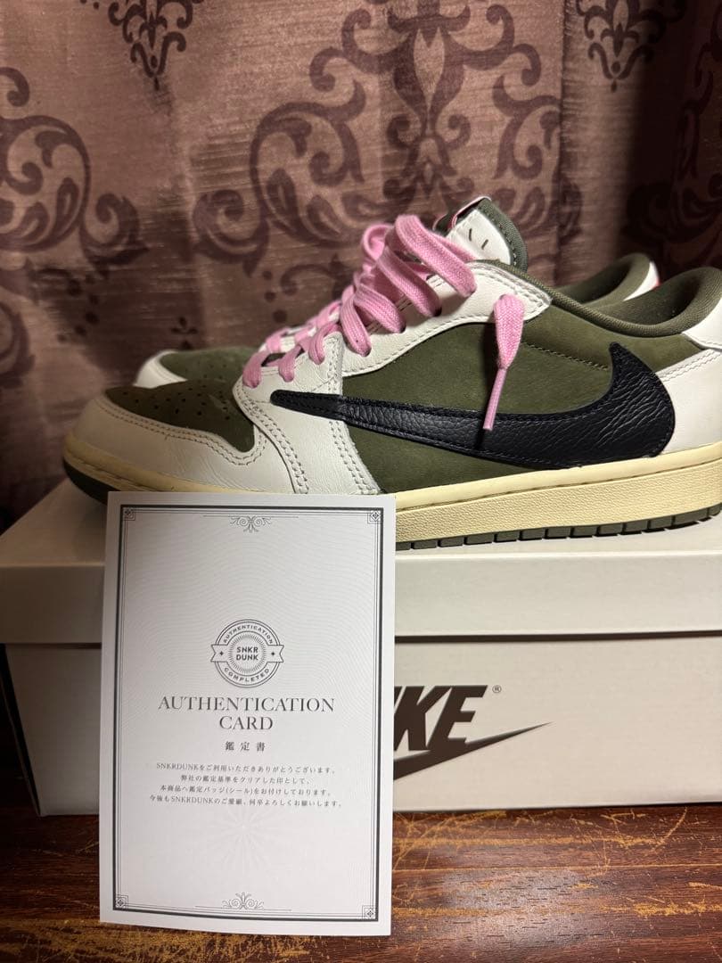 AJ1 LOW travis リバースオリーブ　25.5cm 最終値下