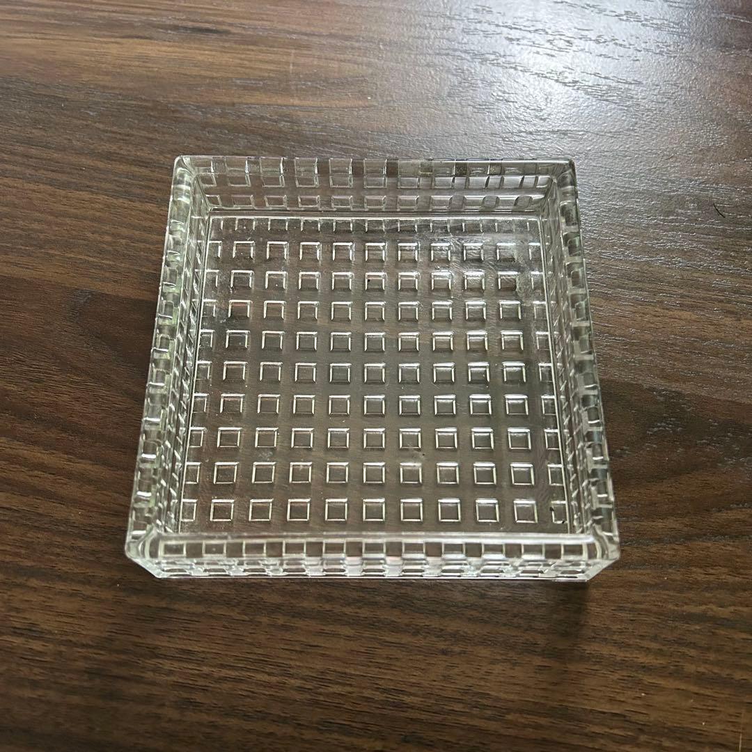 Nuutajarvi カイ・フランク Ruuturitarプレート クリア