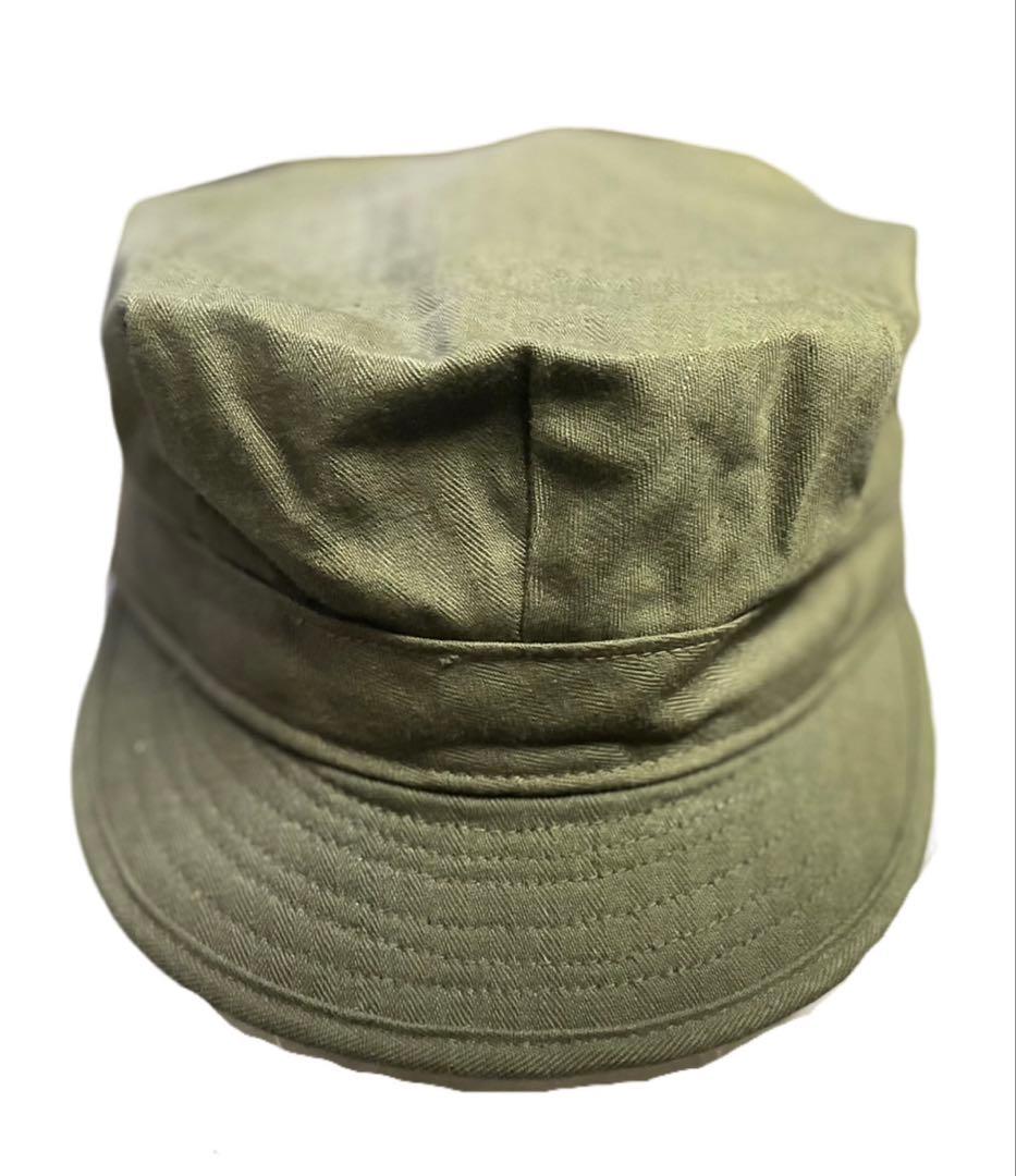 WWII第二次世界大戦米陸軍野戦帽HBTキャップ ODサイズ7(56cm)超希少