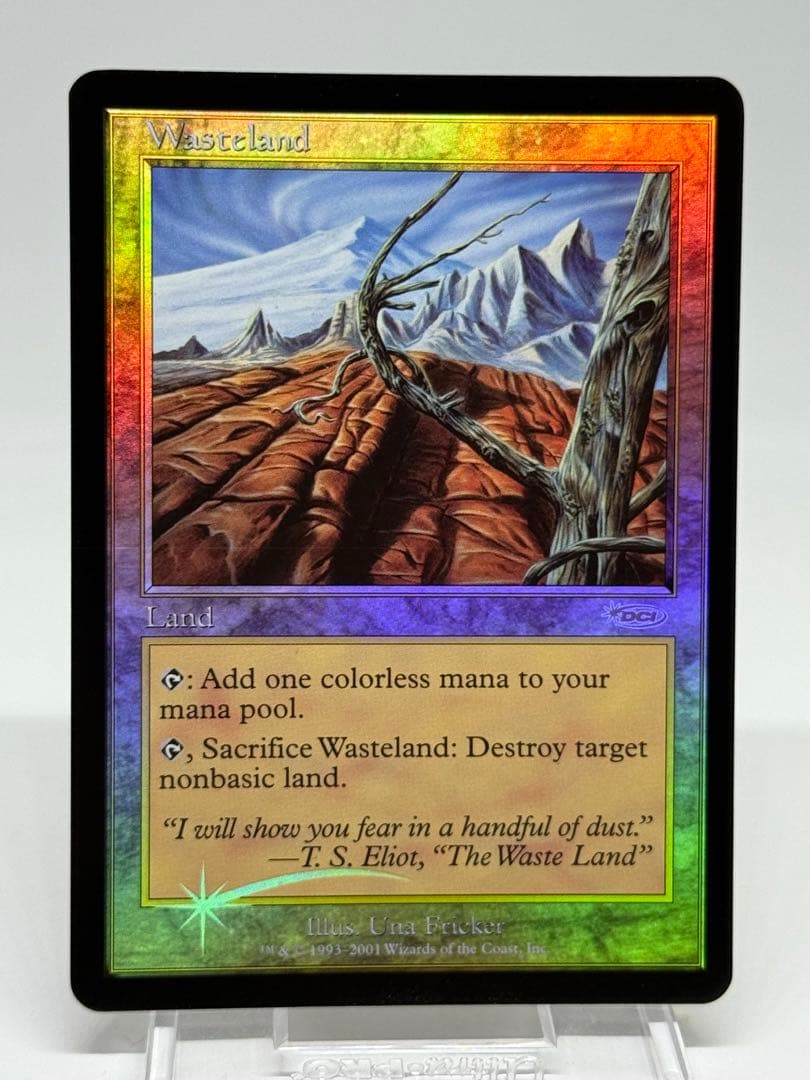 【Foil】■旧枠■《不毛の大地/Wasteland》[DCIマーク] 状態良