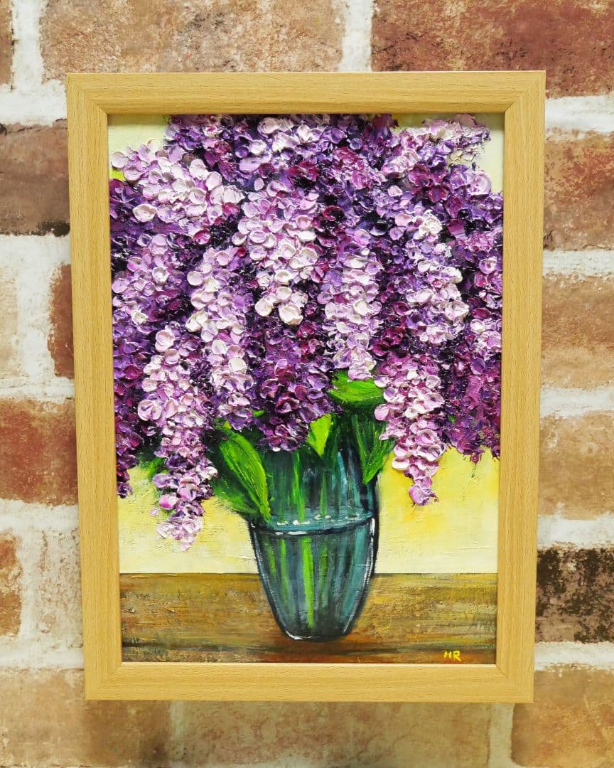 油絵 絵画 【ライラック】
