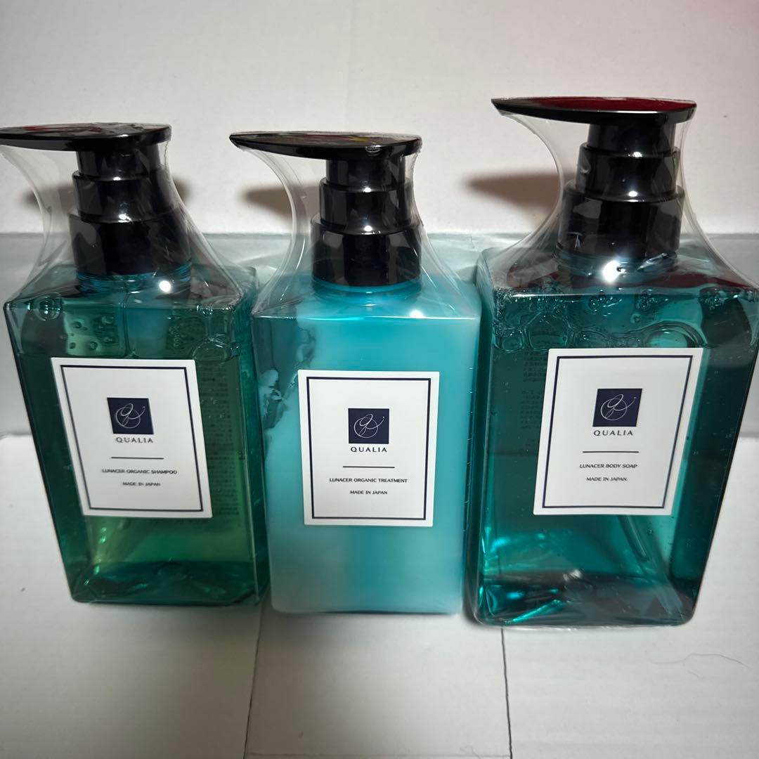 QUALIA シャンプー・コンディショナー・ボディソープ 3本セット