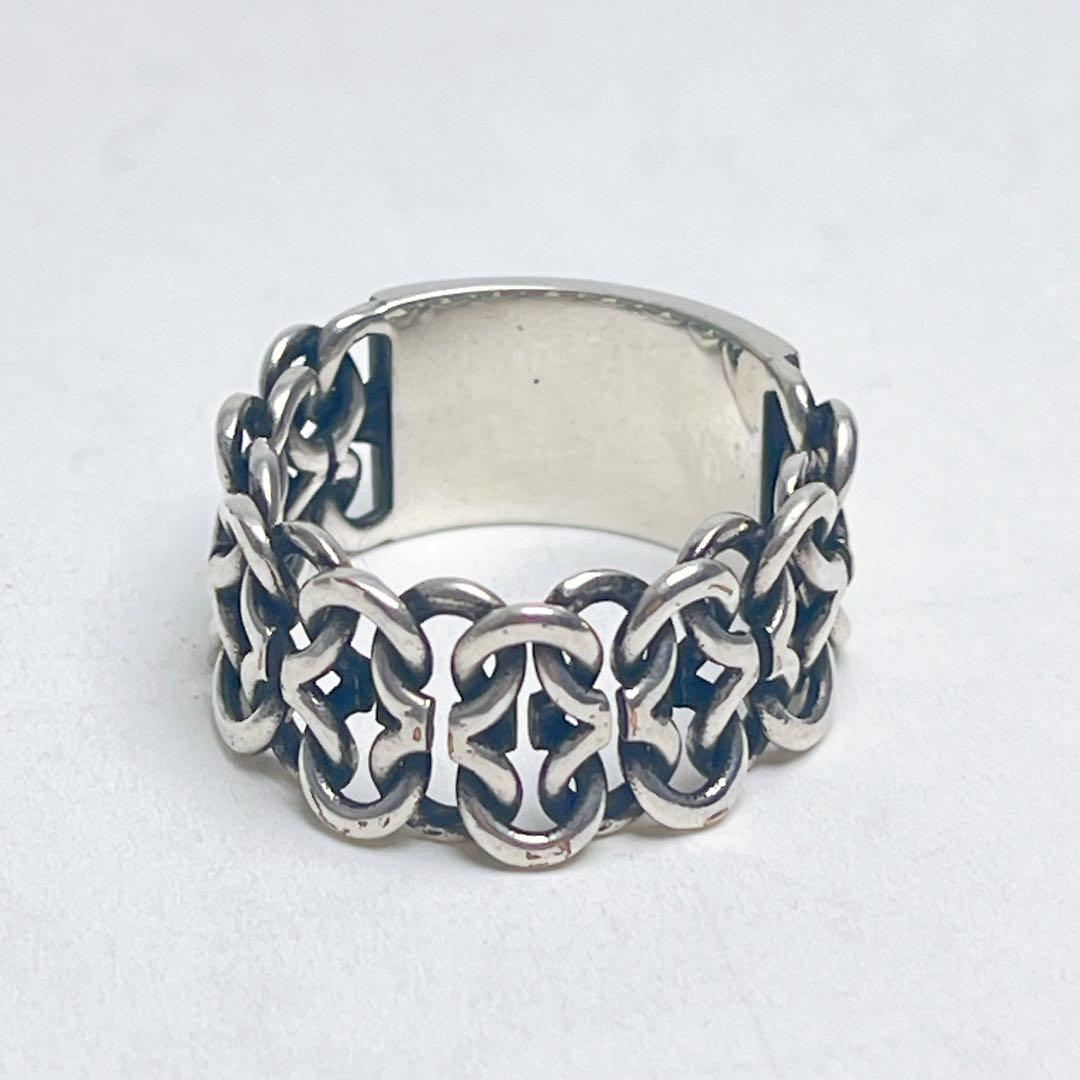 サンローラン エングレーブ チェーン リング 22号 シルバー - メルカリ