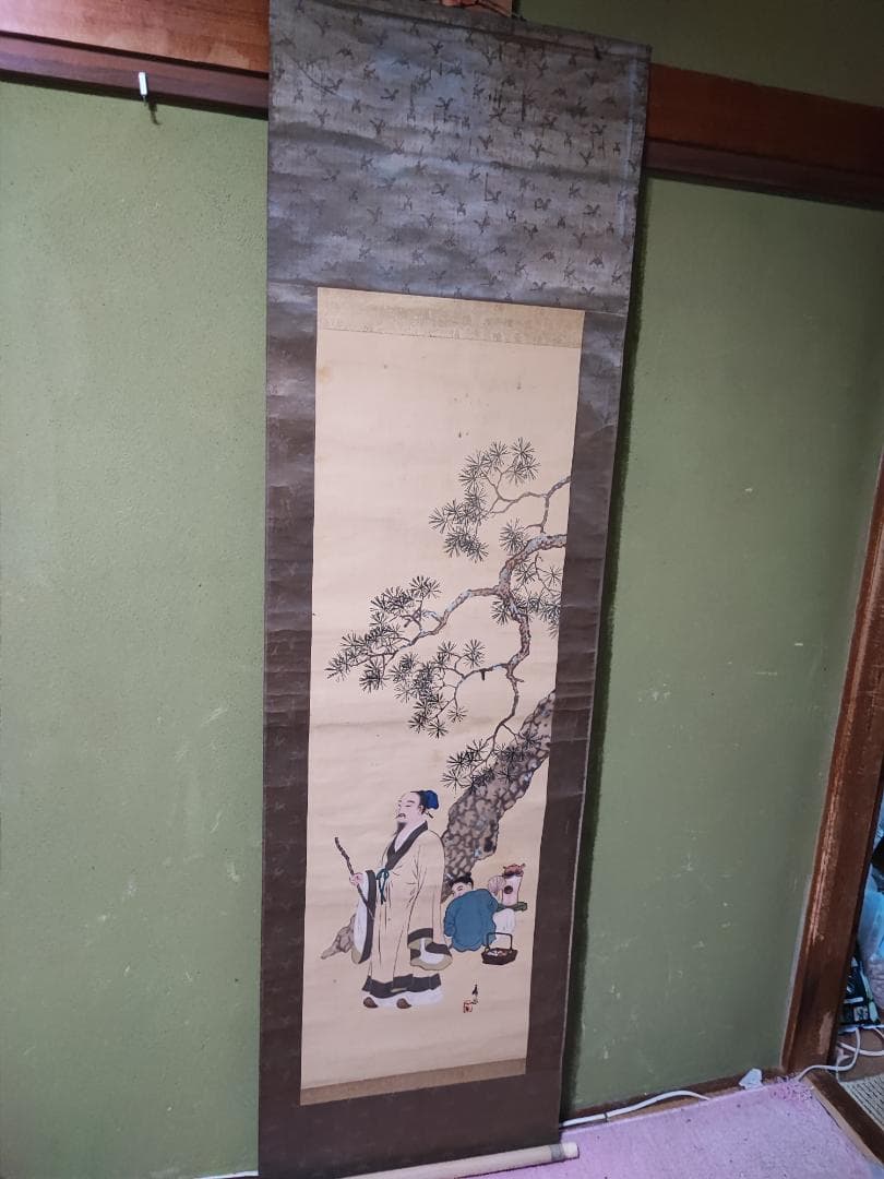 和の絵　時代の物　手描き