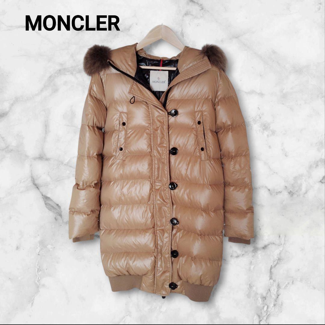 ✨️MONCLER✨️ モンクレール ダウンジャケット ファー ベージュ