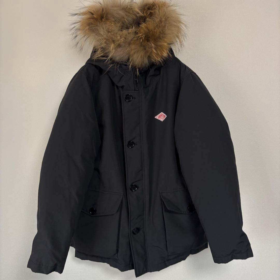 【美品】ダントン ダウンジャケット グレー ◇[DT-A0564NRP]DANTON(ダントン) MIDDLE DOWN HOODED JACKET ミドル