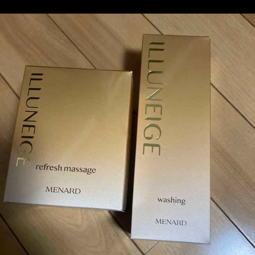 MENARD ILLUNEIGE リフレッシュマッサージ & 洗顔セット