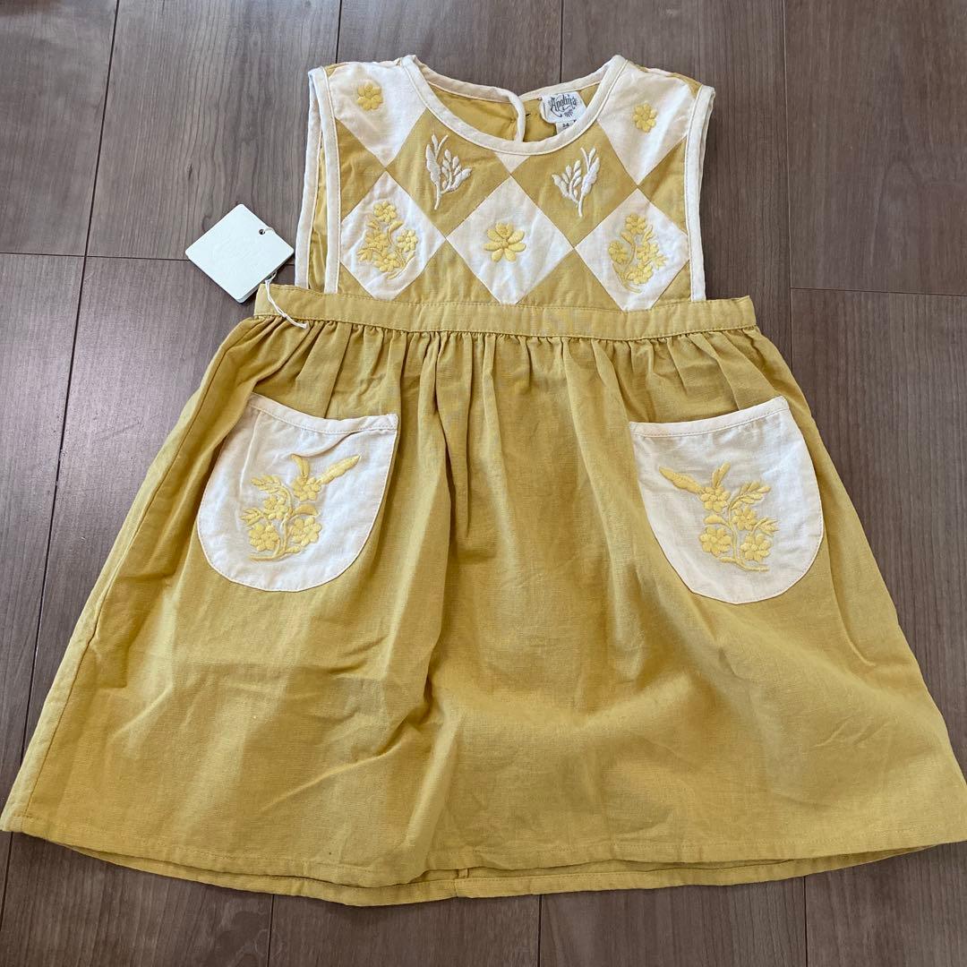 ワンピース Apolina Bibi Panelled Pinafore 3-5y Jennifer Lauren Handmade Pippi Pinafore – The Fold Line