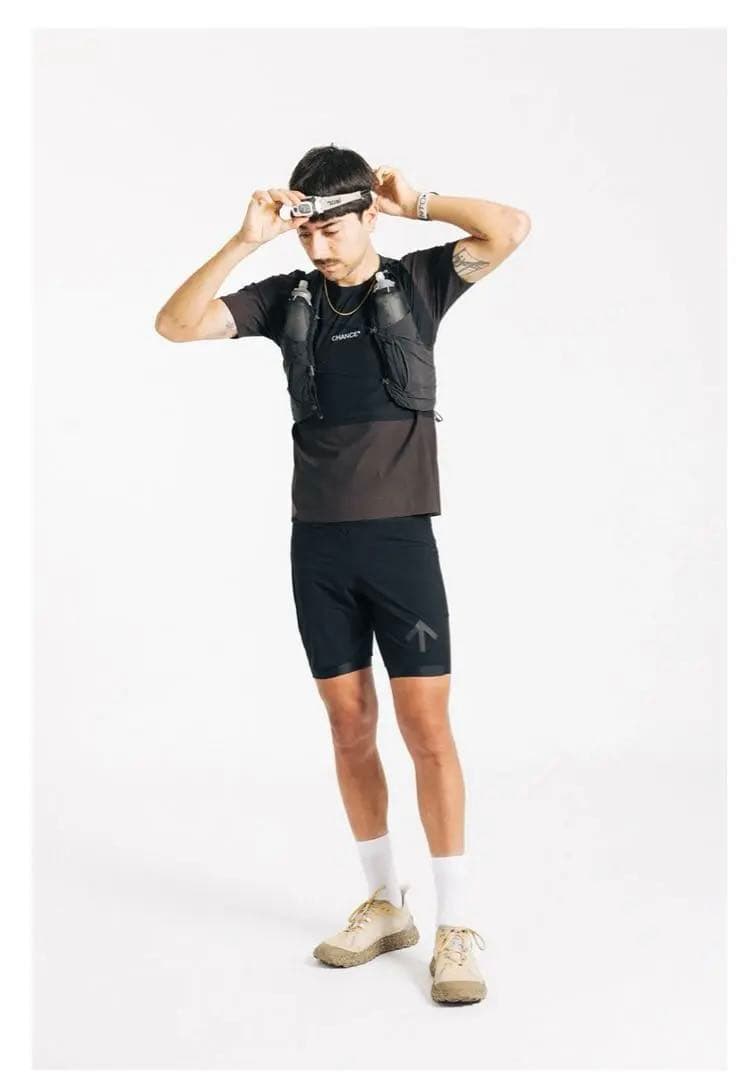 【美品】CHANCE AROW ULTRA SHORT ランニングタイツ L 黒