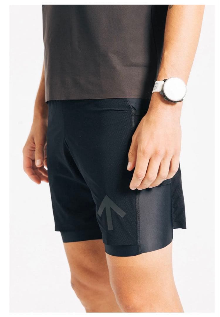 【美品】CHANCE AROW ULTRA SHORT ランニングタイツ L 黒