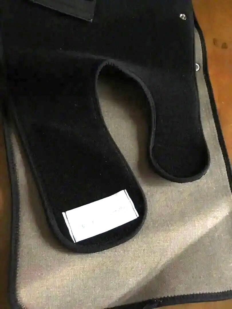 電気通せるお腹に巻くサポーター 黒色 調整可能