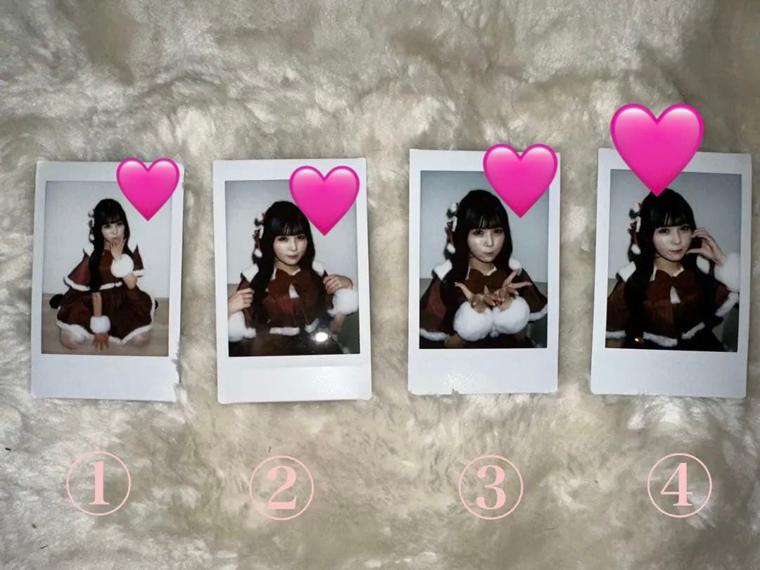 元パラレルサイダー 夢月まゆ クリスマスランチェキ9枚セット