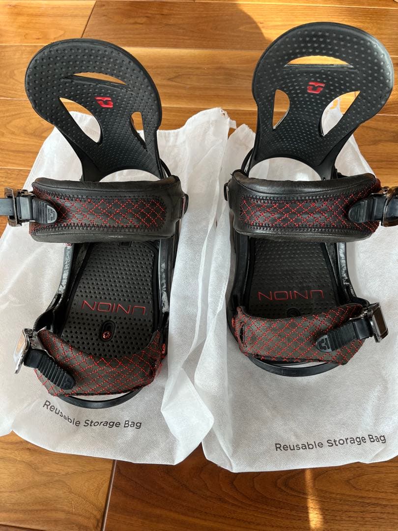 UNION スノーボード ビンディング ブラック/レッド UNION BINDING スノーボード ビンディング（色：レッド系