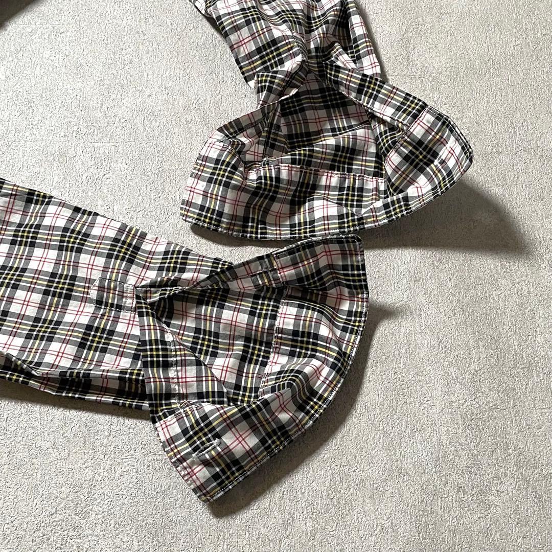 コムデギャルソン オムドゥ-フロントパッチワーク プレイドシャツ-SIZE