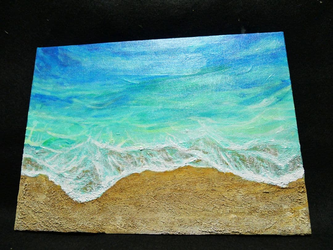 油絵 絵画 【砂浜の海】 - メルカリ