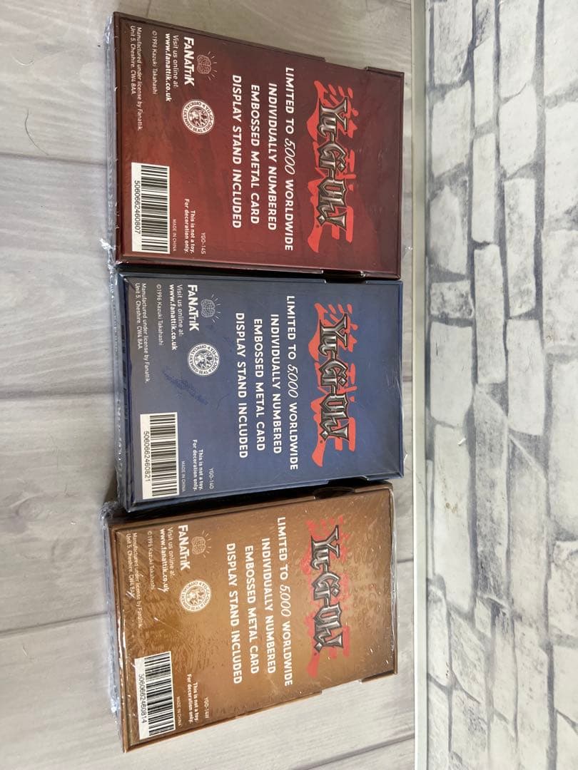 遊戯王 三幻神 金属製カード ラー オベリスク オシリス 新品未開封