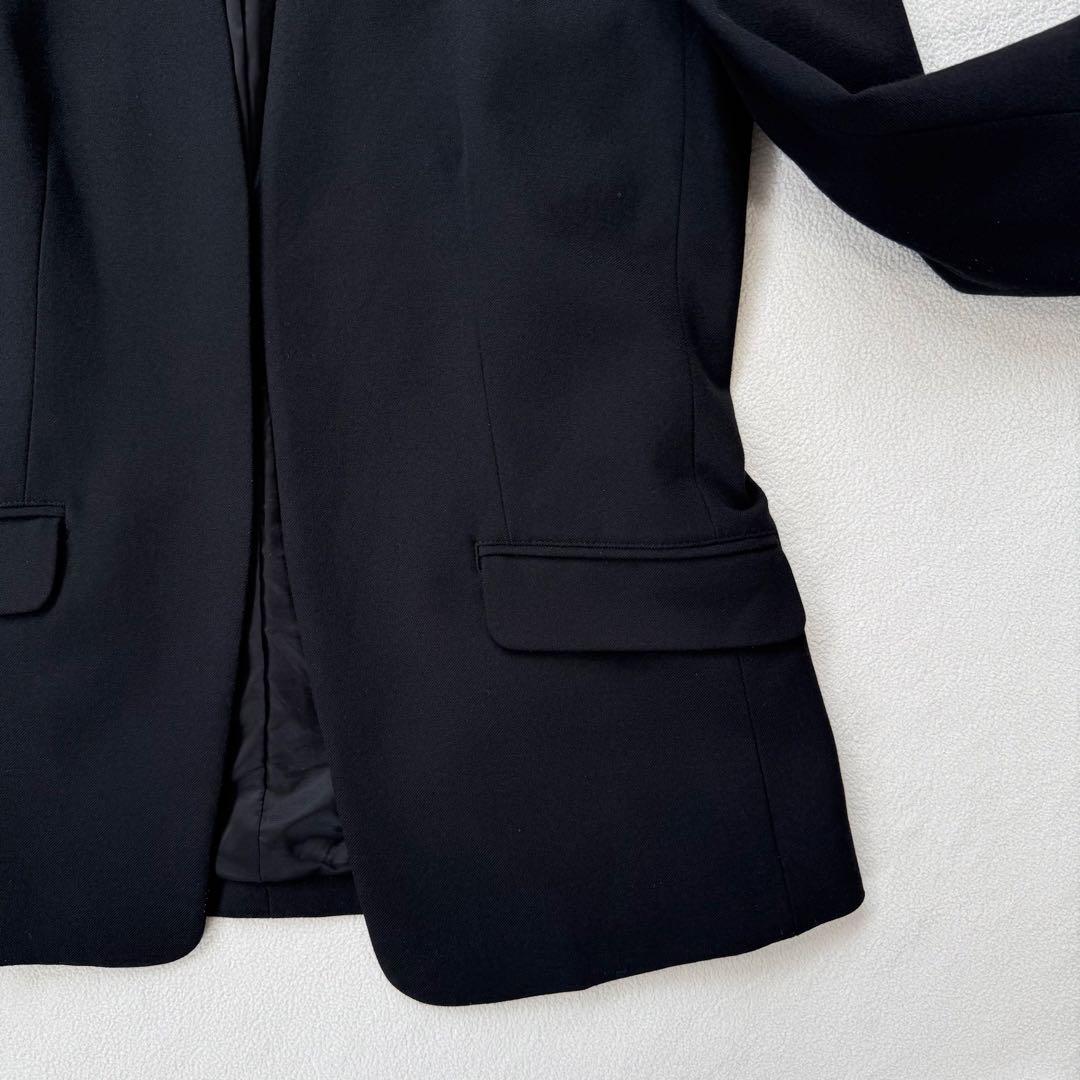 美品・洗える・M✨プラステ ノーカラー パンツ スーツ セットアップ