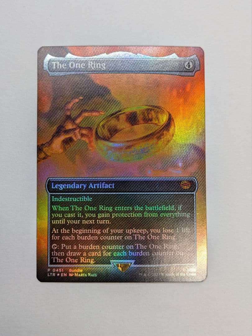 一つの指輪/The One Ring ボーダーレスfoil MTG