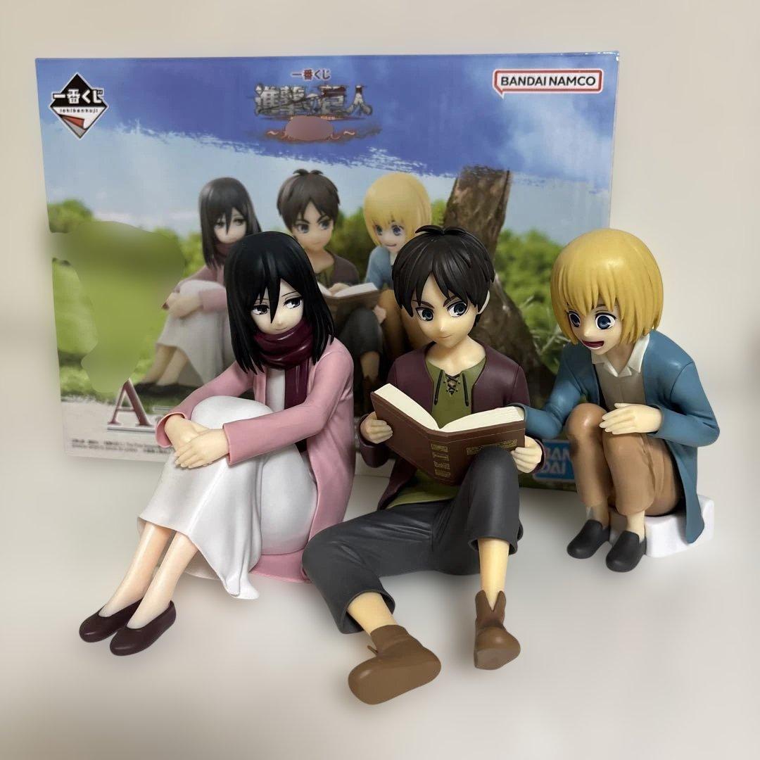 進撃の巨人 一番くじ 地ならし A賞 エレン＆ミカサ＆アルミン