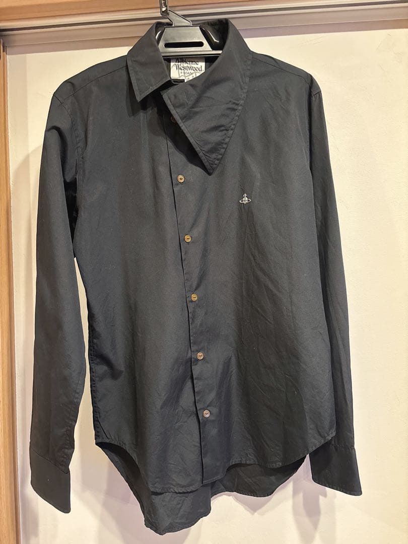 Vivienne Westwood アシンメトリーシャツ 48 ブラック