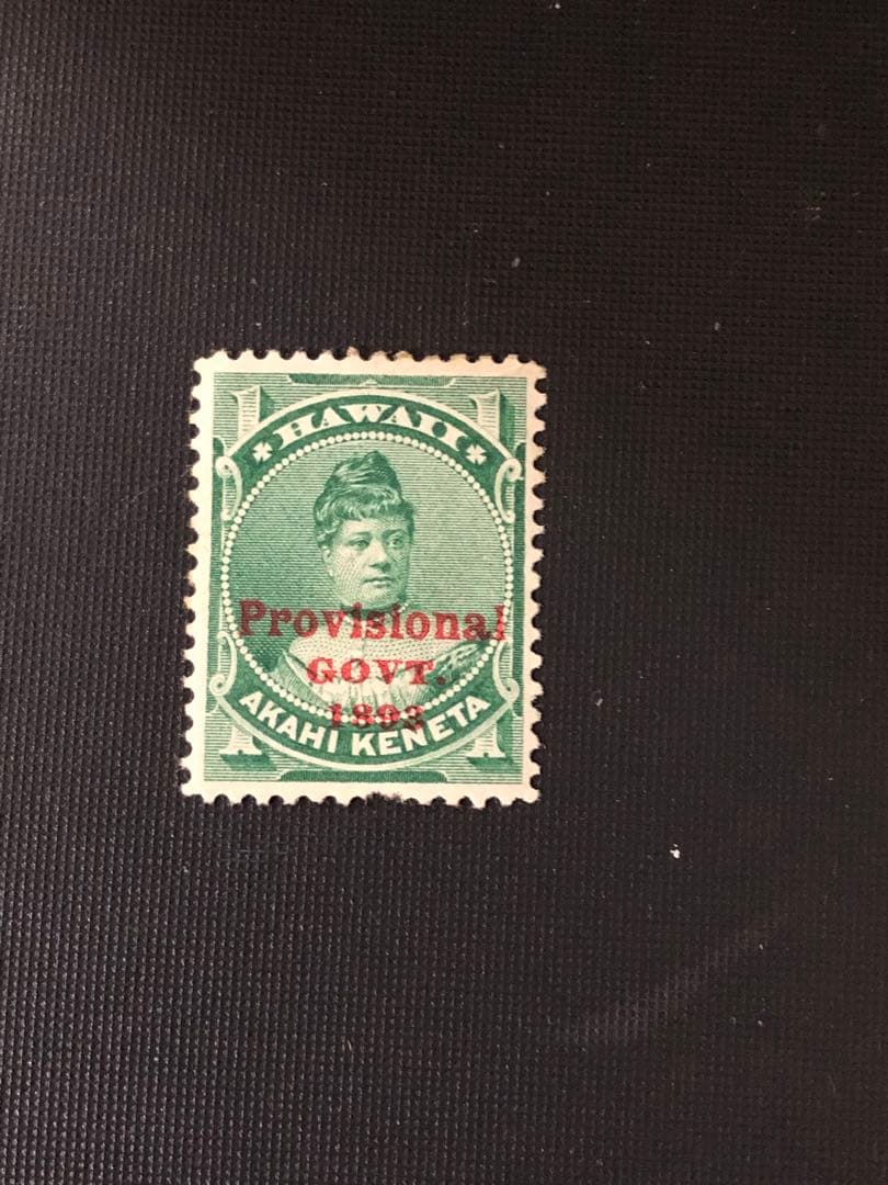 外国切手ハワイ 古切手 Provisional Gov't 1882加刷　未使用