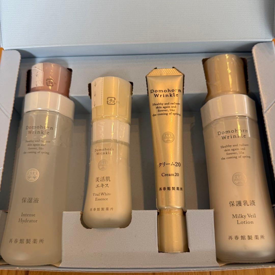 ドモホルンリンクル　新品未開封4点セット 新品未使用 ドモホルンリンクル基本4点お試しセット サンプル - メルカリ