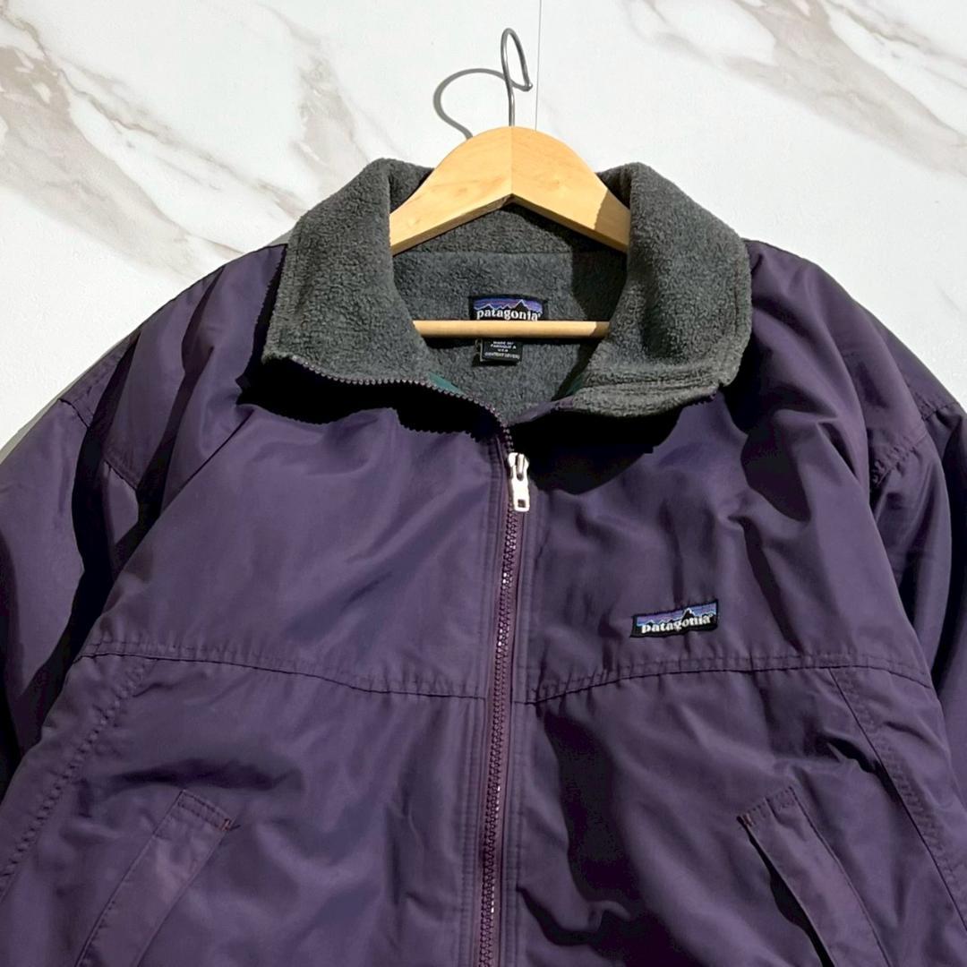 希少90s USA製 パタゴニア シェルドシンチラジャケット フリース